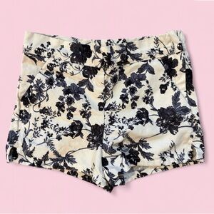 Janie and Jack Black Ivory Floral Spring Dressy Shorts Toddler Girl Size 3